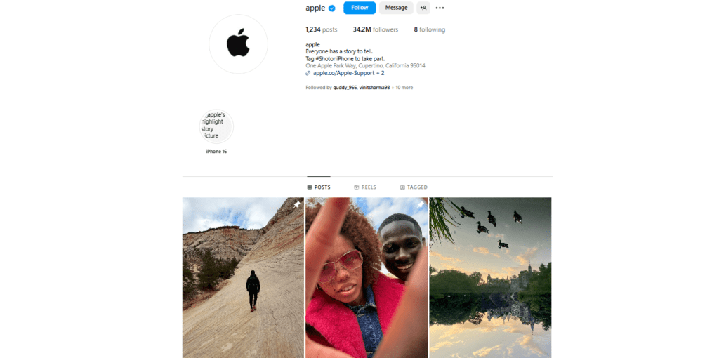 Instagram d’Apple