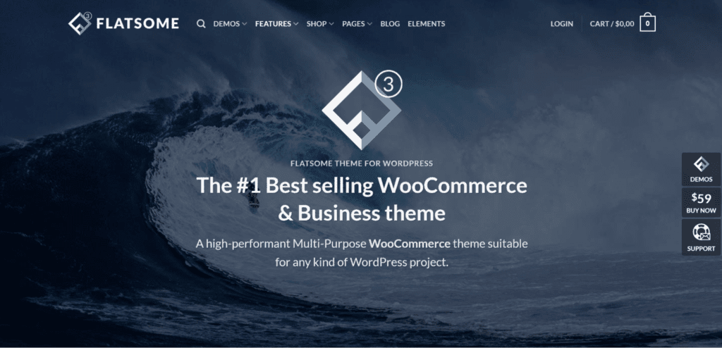 Thème WordPress Flatsome WooCommerce.