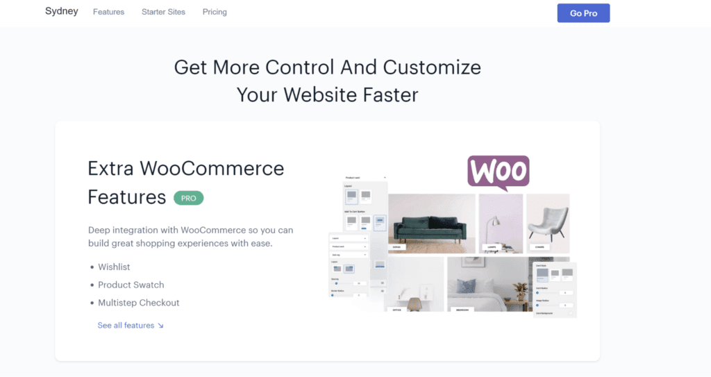 Thème WordPress Sydney WooCommerce.