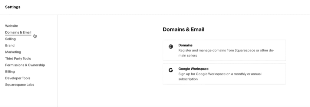 Connectez-vous à Squarespace