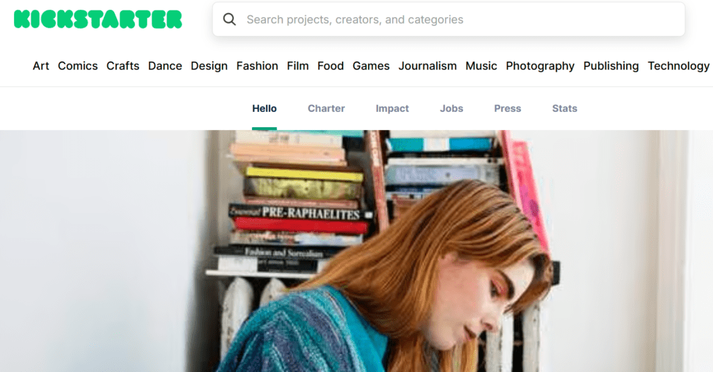 Plateforme de financement participatif Kickstarter