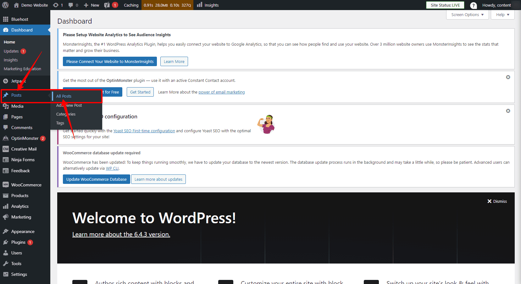 Comment trouver l'article souhaité sur WordPress.