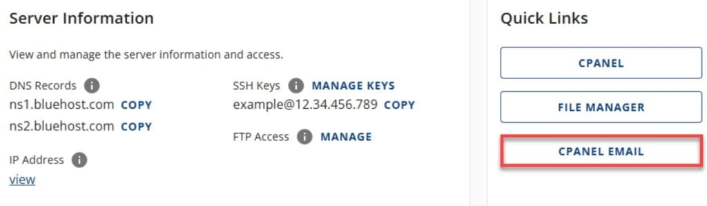 Naviguer vers le CPANEL