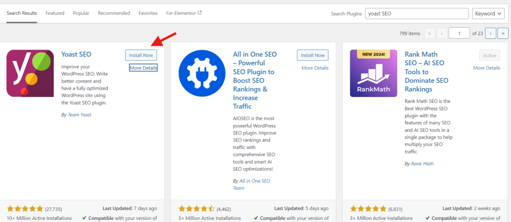 Installer Yoast SEO