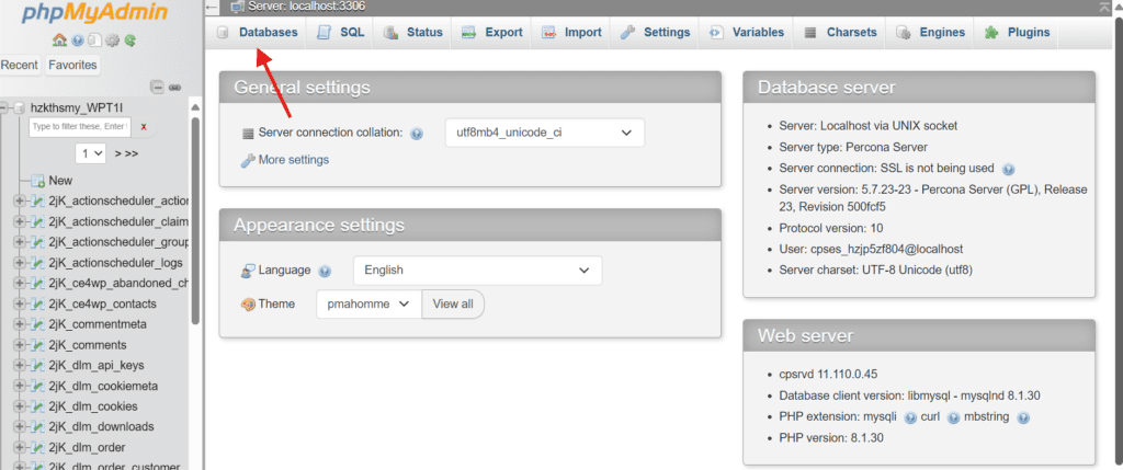 phpMyAdmin