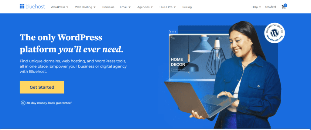 Inscrivez-vous à un plan Bluehost