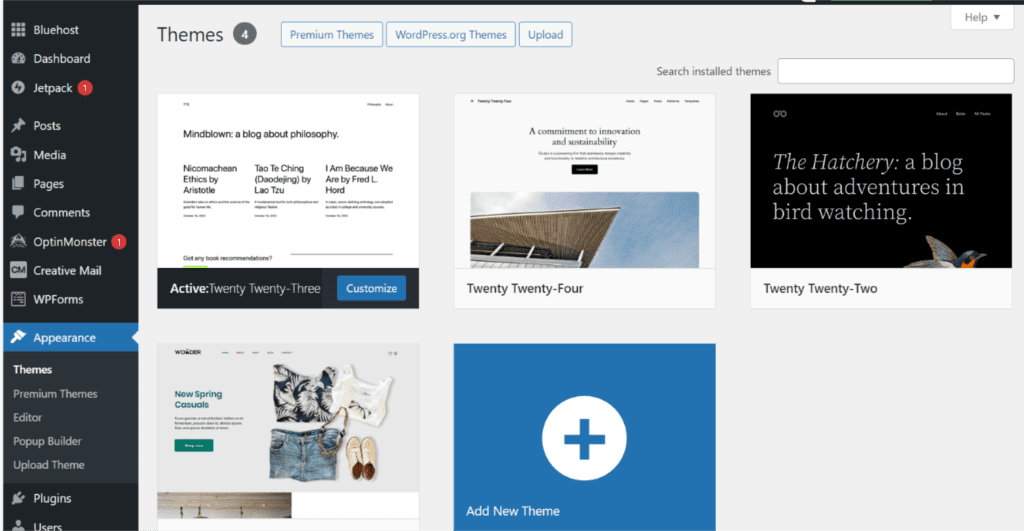 Thèmes WordPress