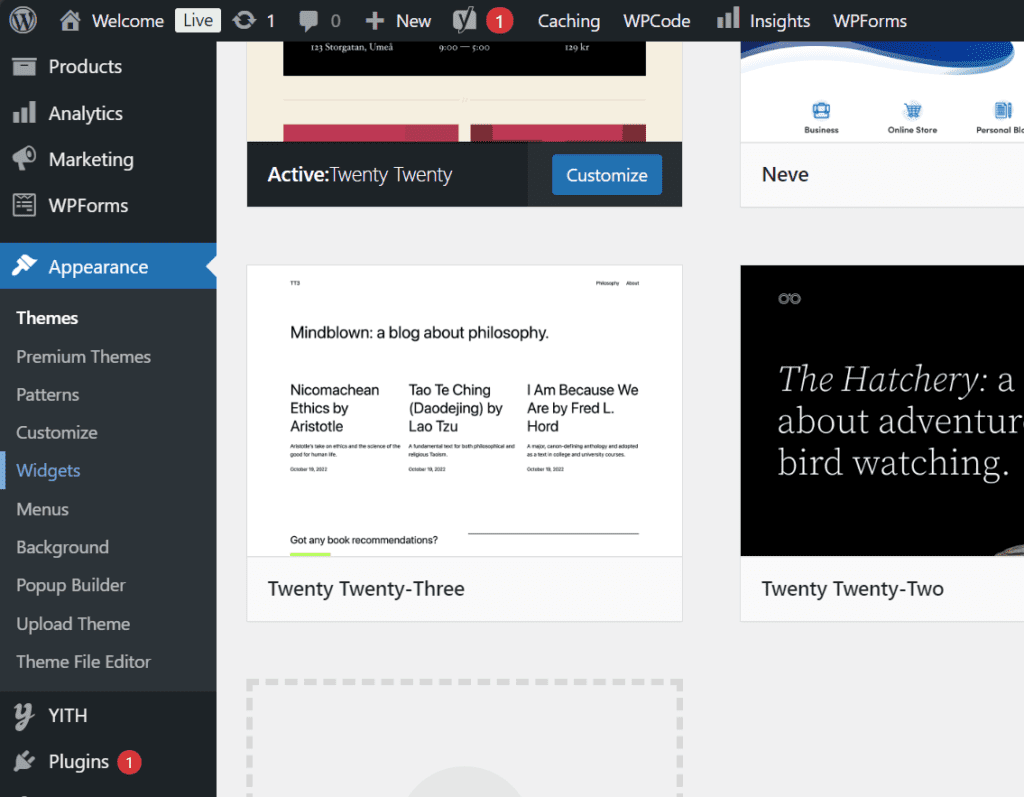 Modifiez votre pied de page dans WordPress