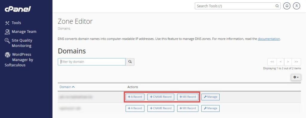 cPanel