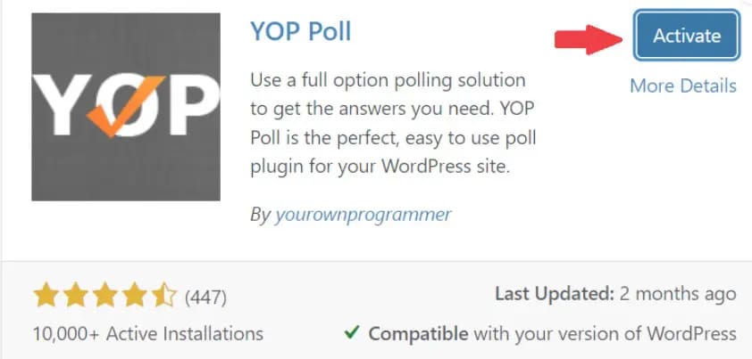 Étape pour activer le plugin