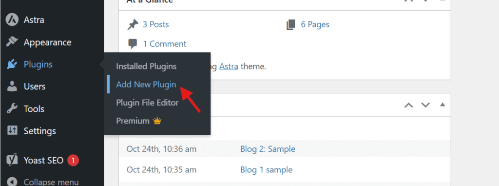   Ajouter un nouveau plugin