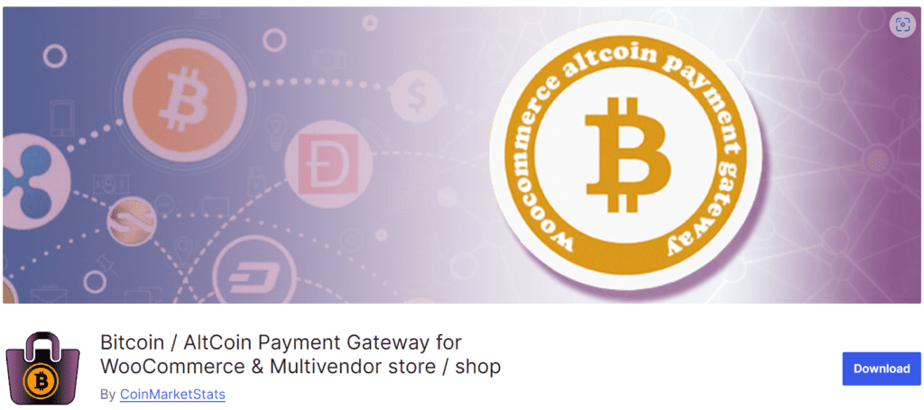 Passerelle de paiement Bitcoin/Altcoin