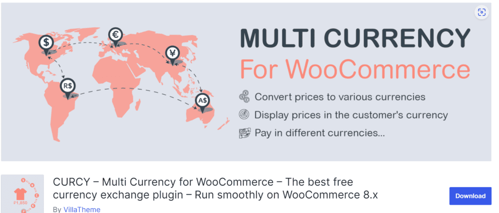 CURCY WooCommerce Multi Devise
