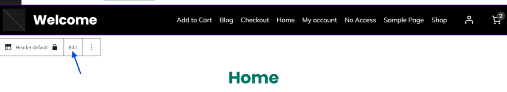 Modifier l’en-tête du site