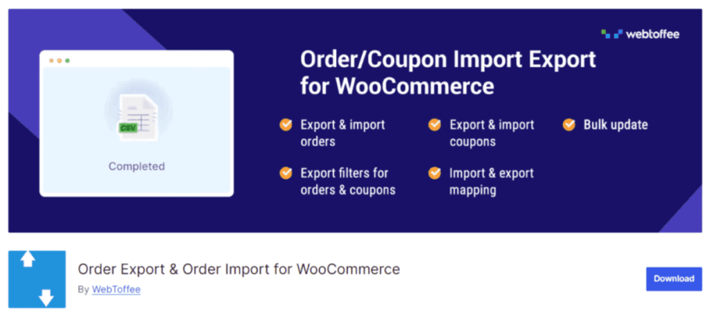 Exportation et importation de commandes pour WooCommerce