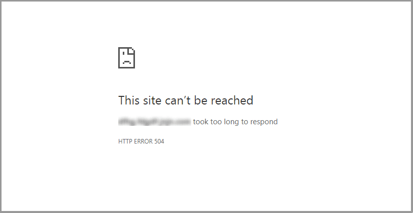Erreur dans Google chrome