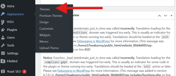 Thèmes dans WordPress