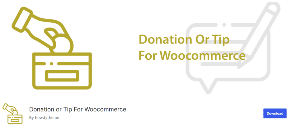 Don ou pourboire WooCommerce