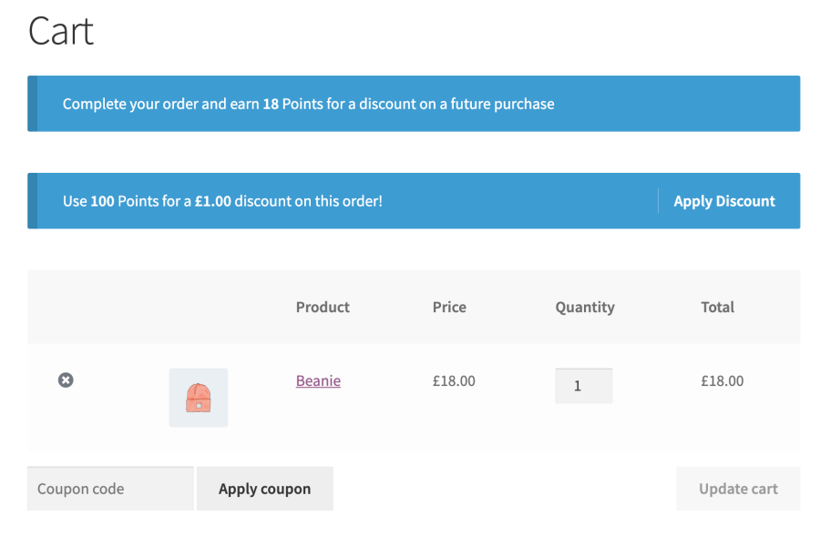 Points et récompenses WooCommerce