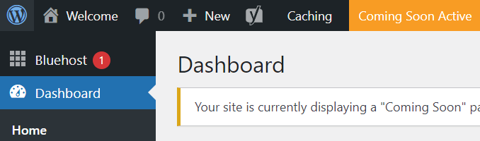 Interface d’administration WordPress