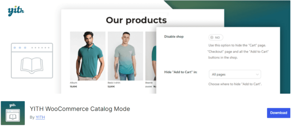 Mode catalogue YITH WooCommerce  
