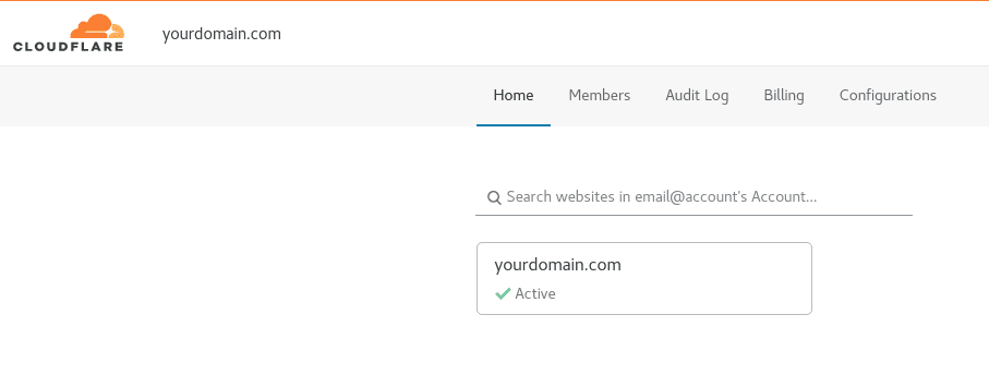 Compte Cloudflare