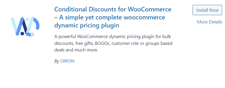 Remises conditionnelles pour WooCommerce par ORION