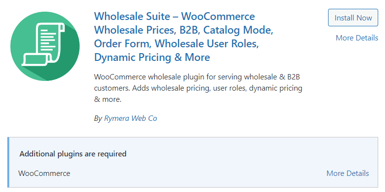 Suite de vente en gros WooCommerce