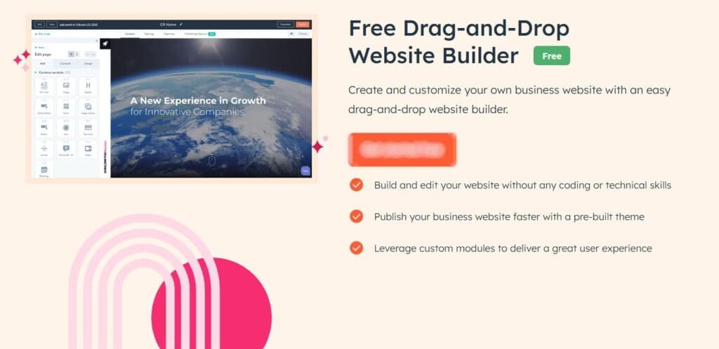 Constructeur de site web de HubSpot