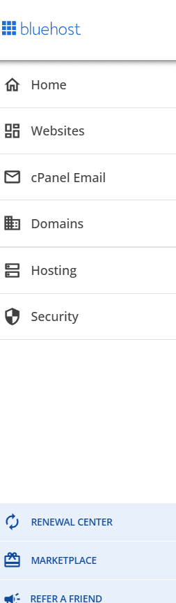 Centre de renouveau Bluehost