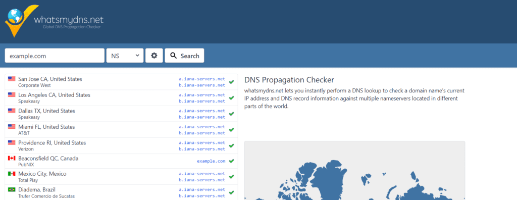 Outils pour vérifier l’état de la propagation DNS