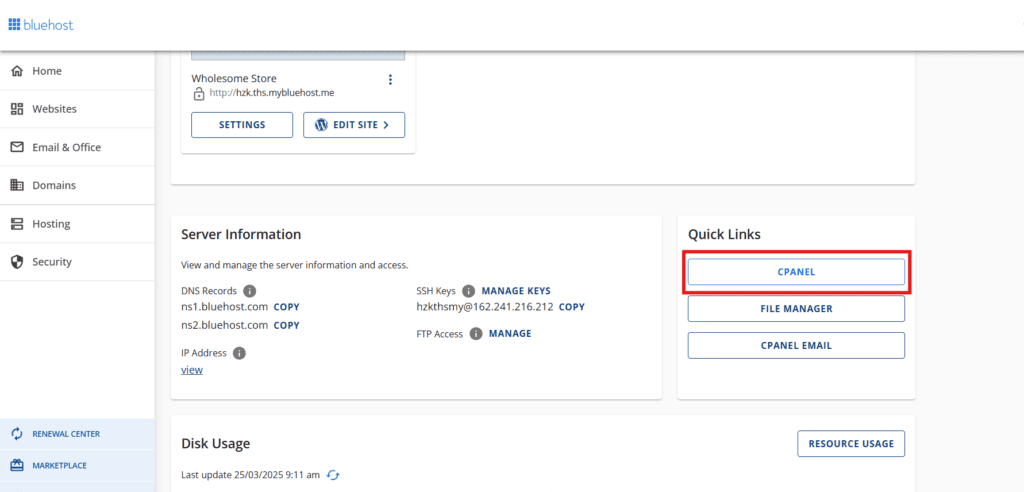 Configurer un compte FTP