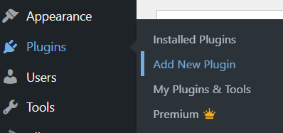 Ajouter un nouveau plugin