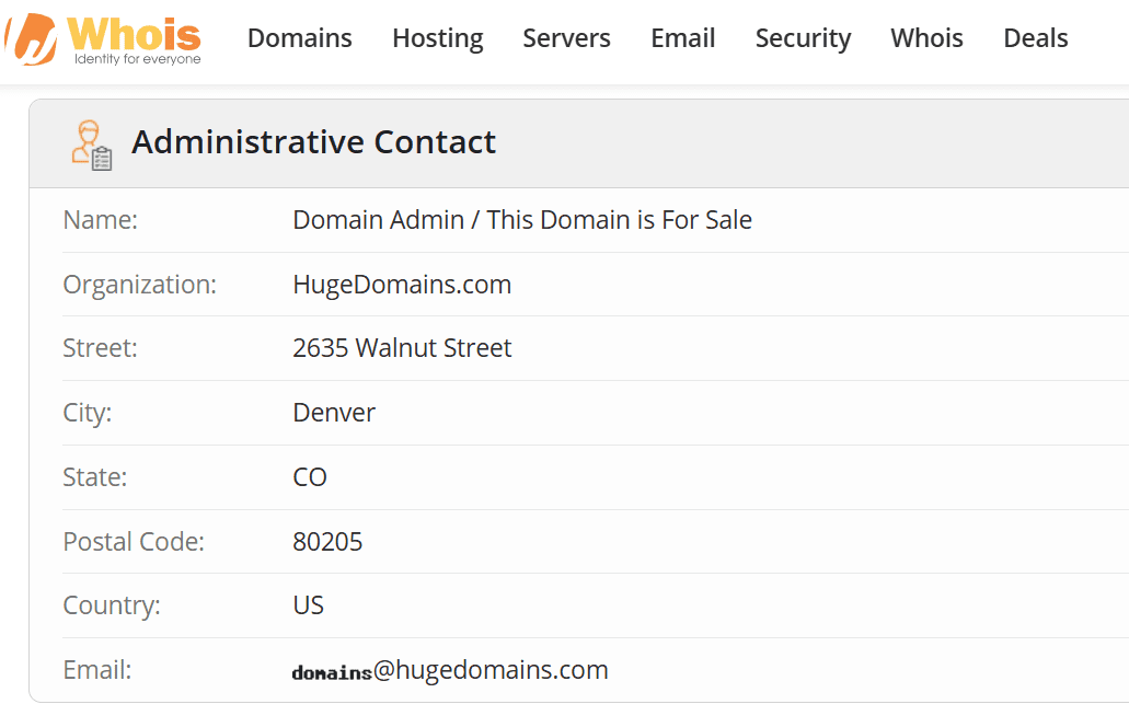 Recherche Whois