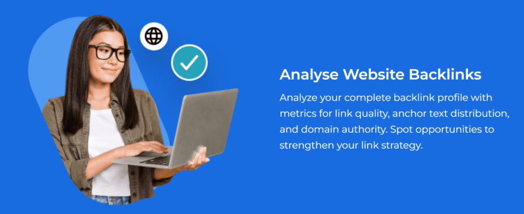 Analysez les backlinks du site Web avec Bluehost SEO Checker