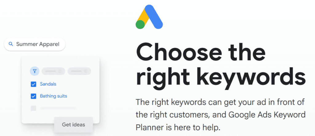 Planificateur de mots-clés Google
