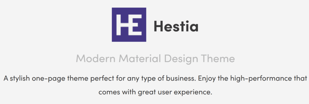 Hestia - Thème WordPress WooCommerce