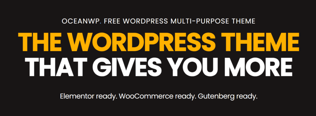 OceanWP - Thème WordPress WooCommerce