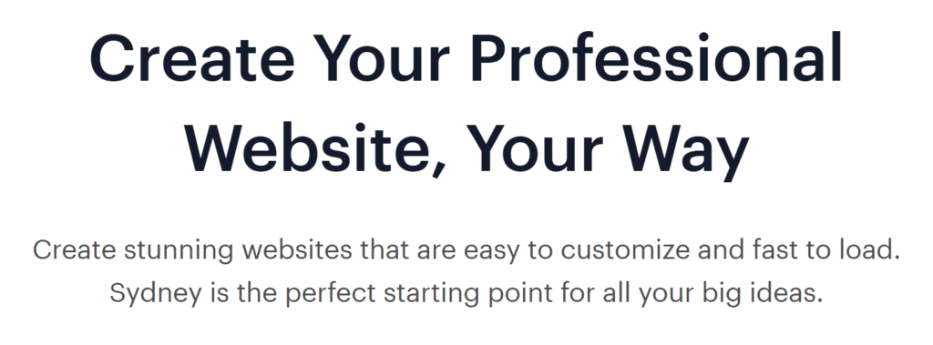 Sydney - Thème WordPress WooCommerce