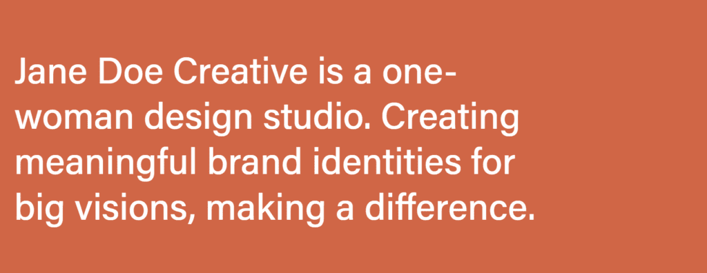 Site de Jane Doe Designs
