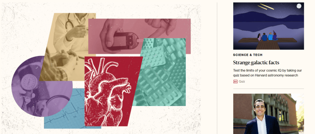 Site de la Harvard Gazette