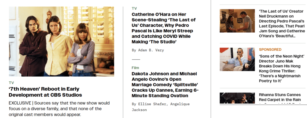 Site web de Variety  